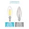 Luxrite B11 LED Light Bulb 5W (60W Equivalent) 550LM 5000K Bright White Dimmable E12 Candelabra Base 12-Pack LR21598-12PK - alternate 4
